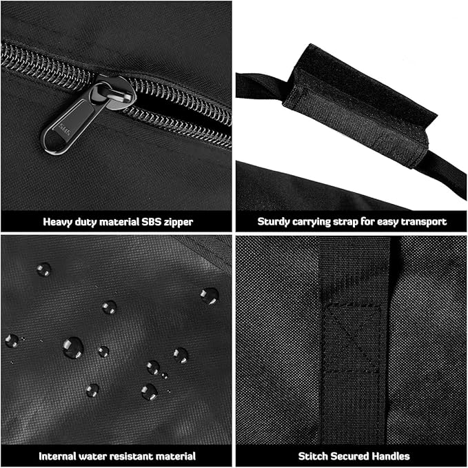 INFANZIA 24 inch Duffel Travel Sports Equipment Bag, Long Luggage Bag with Upgrade Zipper Water Resistant, Extra Large Foldable Storage Bag for Camping, Tent, Tripod, Fishing