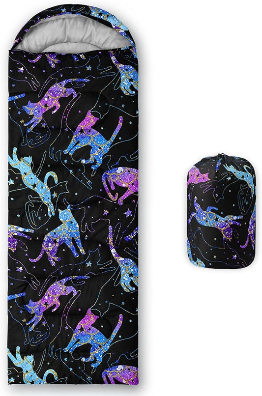 QOOMO Camping Sleeping Bags,3 Season Warm & Cool Weather,Lightweight,Waterproof Sleeping Bags for Adults & Kids,Traveling,and Outdoors,Camping Gear Equipment