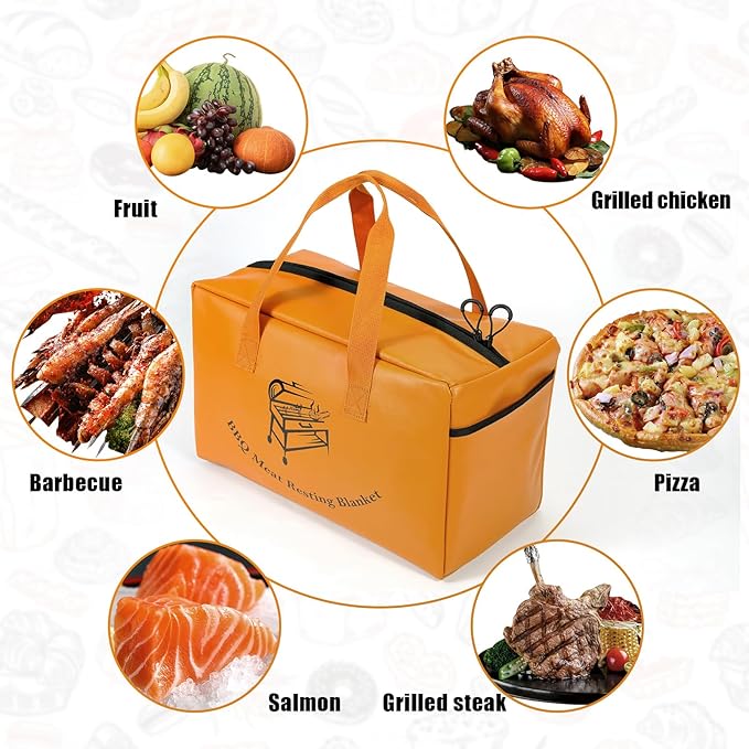 BBQ Blanket for Resting Meat,Insulated Meat Resting Bag,Meat Resting Bag,Rest BBQ Blanket,Insulated Meat Resting Bag