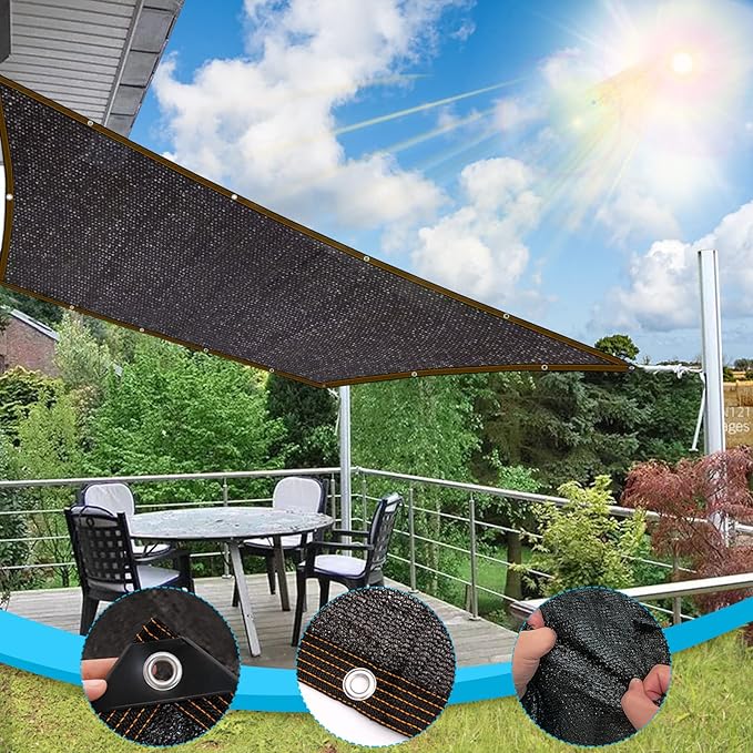 Shade Cloth for Garden 70% Mesh Tarp with Grommets for Plants Greenhouse Cover 6X3FT Outdoor Sunblock Neting for Patio Pergola Deck Sturdy and Breathable Fabric Net