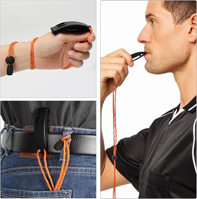 Whistle, Super Loud Emergency Whistle with Lanyard, Ideal for Boating, Swimming, Kayaking, Water Survival, Hiking, Camping