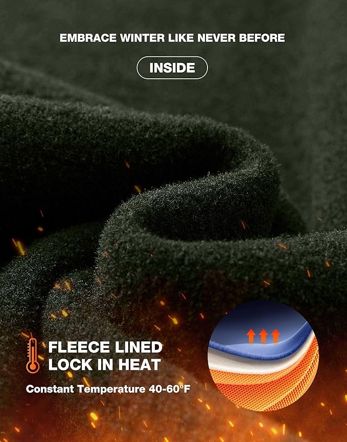 G Gradual Women's Fleece Lined Pants Water Resistant Winter Thermal Flare Leggings Hiking Snow Pants for Women 4 Pockets