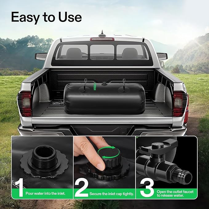 VIVOSUN 400 L/106 Gal Water Bladder, Foldable and Portable Water Storage Bag for RV, Camping, Garden Watering, Agricultural Irrigation, Drought Resistance, Firefighting