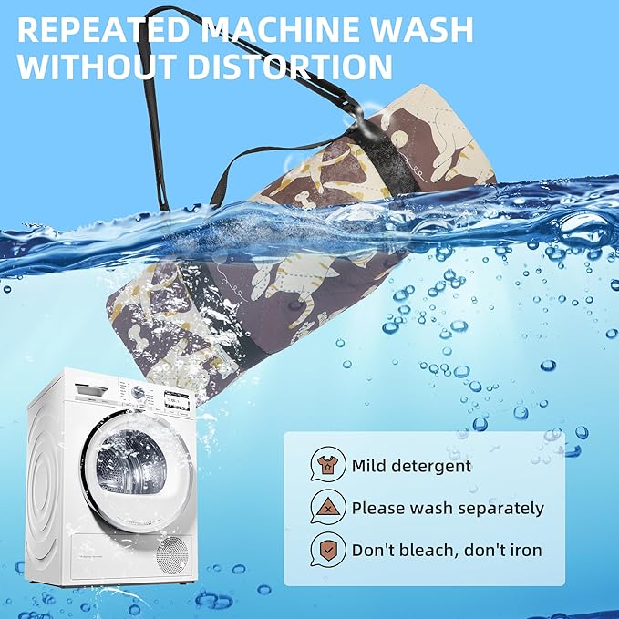 Outdoor Picnic Blanket Brown Cat&Dog 80"x80" Large Sandproof Beach Blanket Waterproof Picnic Blankets Foldable for Caming, Beach, Outdoor Activities.