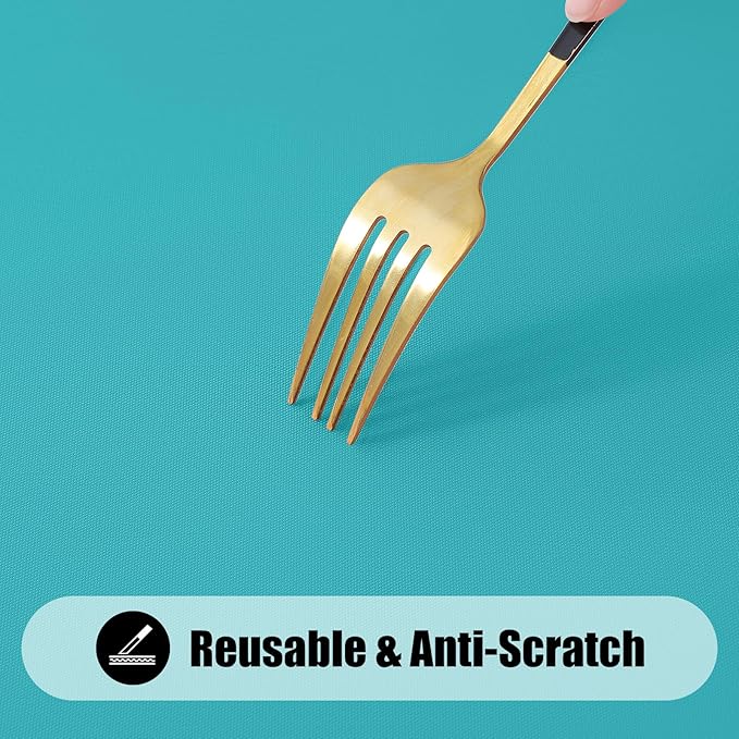 Smiry 2 Pack Rectangle Picnic Table Cloth, Waterproof Elastic Fitted Tablecloths, Washable Polyester Rectangular Patio Table Cover for Camping, Indoor and Outdoor (Turquoise, 30"x48")