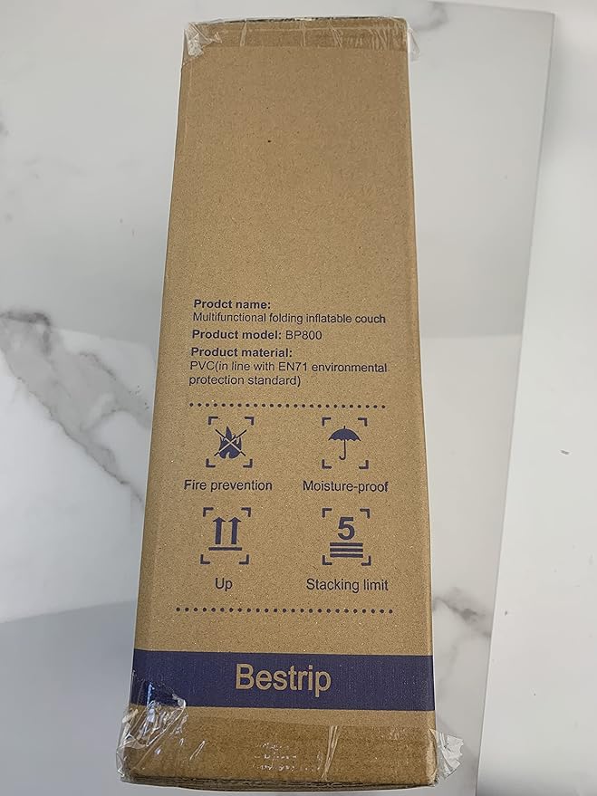 Bestrip Auto Inflatable Couch Lounger, Air Mattress Sofa Bed with Rechargeable Air Pump