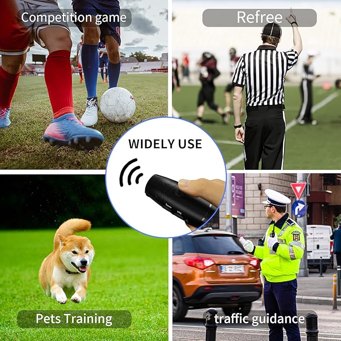 ZHT Electronic Whistles for Referees with USB Charging, 3 Tone High Volume Emergency Whistle for Referee Coaches Teacher, Outdoor Camping Hiking Boating Safety Whistles with Lanyard