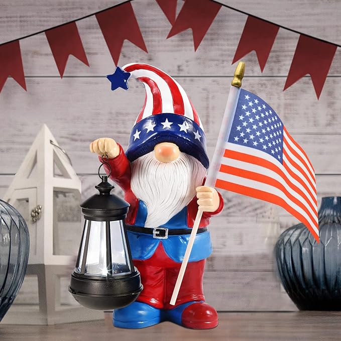 Nacome Solar Gnomes Statues for Garden Decor: Outdoor Sculptures for Clearance Lights for Outside Lawn Ornaments Porch Patio Balcony Yard Home – Birthday Gifts for Mom Grandma Women