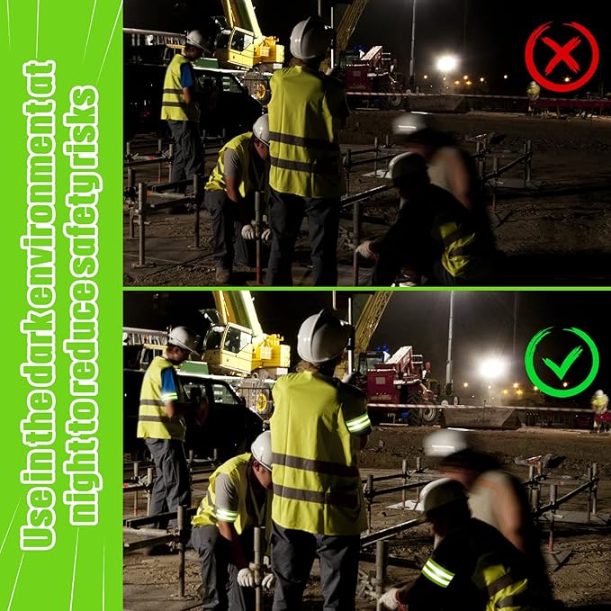 Zubebe 48 Pieces Reflective Bands Reflector Bands for Wrist, Arm, Ankle, Leg, High Visibility Reflective Gear Safety Reflector Tape Straps for Night Walking, Cycling and Running