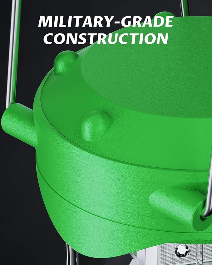 Lichamp 4 Pack LED Camping Lanterns, Battery Powered Camping Lights LED Collapsible Flashlight Portable Emergency Supplies Kit, A4DG