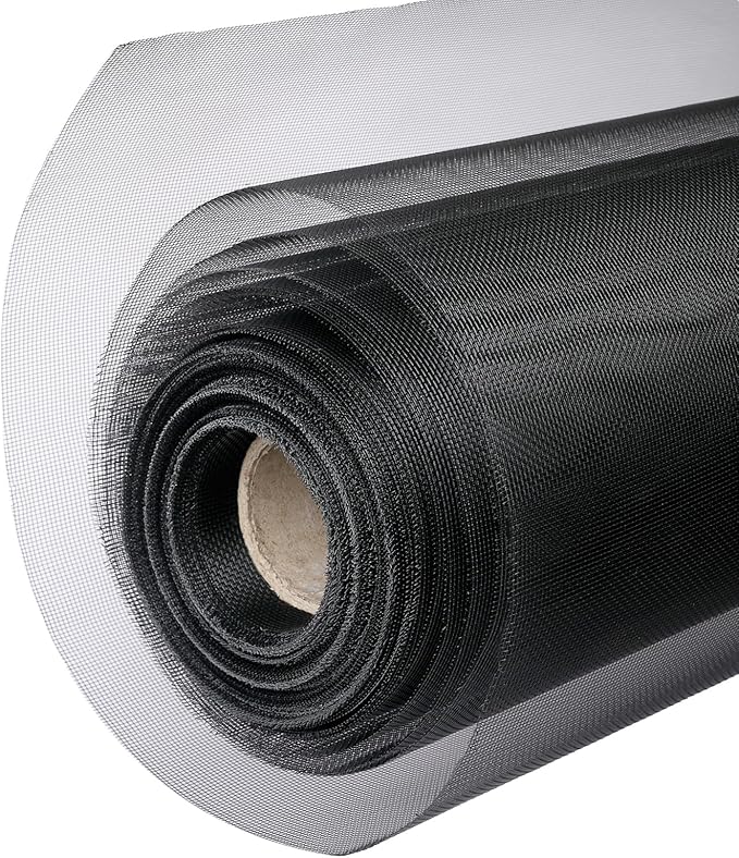 304 Sliver Stainless Steel Robust & Shielding Window Screen Replacement Mesh Screen, 36IN x 100FT, Perfect for Windows, Doors, Patios & Pets, Mosquito-Proof,Sturdy Screen Mesh Roll (20 Mesh)