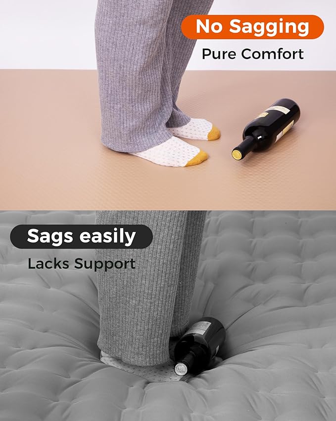 KingCamp Flexi Rest 5.0 Sleeping Pad for Camping, Inflatable Sleeping Mat, Portable Camping Mattress for Tent, Cot & RV Travel, PVC Free, Double