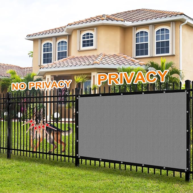 Artpuch 90% Sun Shade Cloth, 3 x 12 FT Pergola Shade Cover Canopy with Grommets, Sun Screen Fabric Tarp for Patio, Outdoor, Garden, Backyard, Light Grey