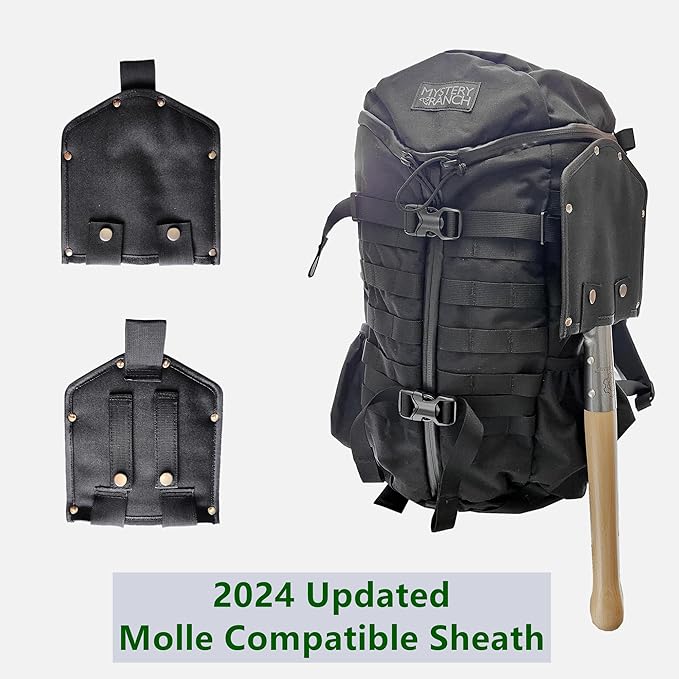 Mastiff Gears® Battle Wolf Shovel, Remodeled Sapper Shovel with Hardwood Handle, for Camping, Hiking, Fishing, Self-Defence and Emergency