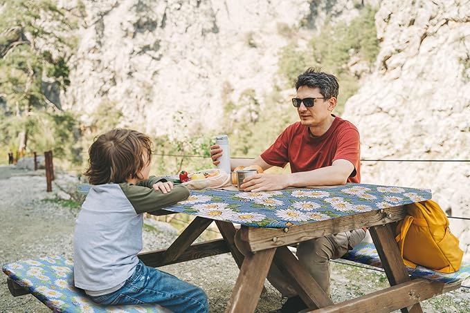 LAMINET Picnic Table Cover Daisy - Small