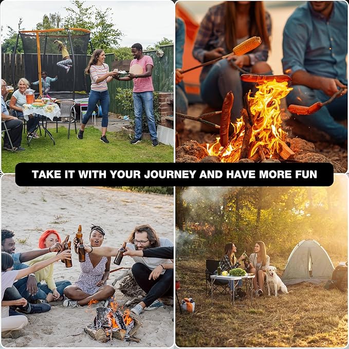 onlyfire Santa-Maria Style Rotisserie Rotating System for Solo Stove Yukon 27" Smokeless Fire Pit