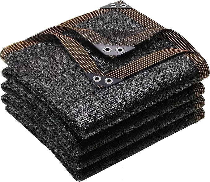 winemana Black Shade Cloth 40%, 5x20 FT Mesh Tarp - Garden Shade for Greenhouse, Patio, Vegetables, Plants Cover and Chicken Coops, Sun Shade Net for Outdoor Protection with Reinforced Grommets