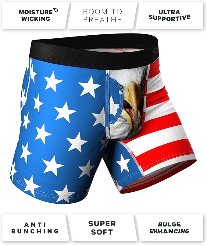 Shinesty Hammock Support Mens Boxer Briefs with Pouch