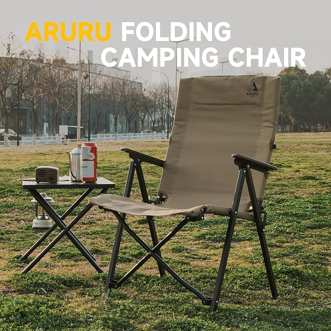 Folding Camping Chair, Portable Outdoor Lawn Chairs for Adults Heavy Duty for Beach, Fishing,Picnic,Concert Sports, Collapsible Camp Chairs