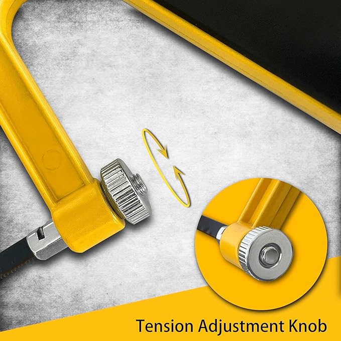 6 in. Mini Hacksaw & mitre Block Set - 150mm Extra Fine Cut Hack Saw with Bi-Metal Blade