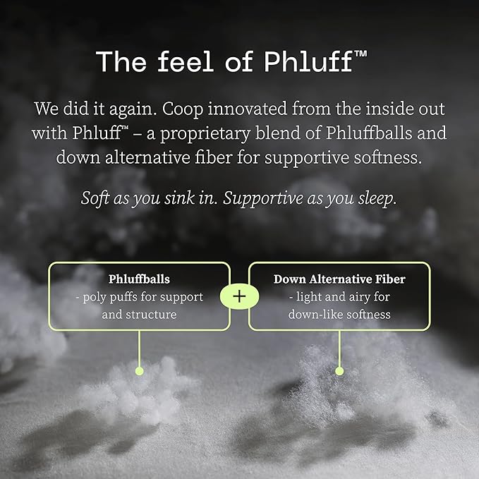 Coop Home Goods Essence Down Alternative Pillow Set of 2, Queen Size, Best Pillows for Sleeping, Adjustable Alternative to Down Pillows, Luxury Hotel Pillow for Back, Stomach or Side Sleepers