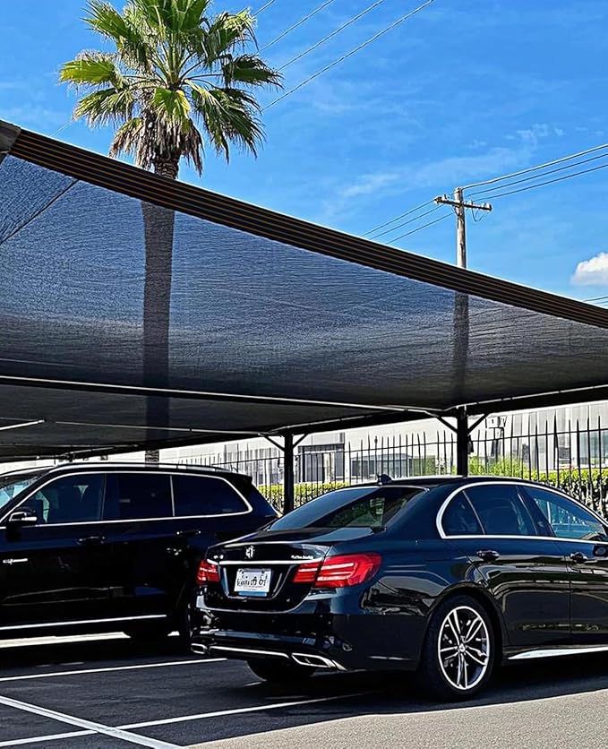 90% Shade Cloth,6x10ft Tear Resistant Sun Shade Net with Reinforced Grommet,Durable Garden Shade Tarp Cover for Greenhouse,Plant Cover, Chicken Coop,Patio and Pergola,Black