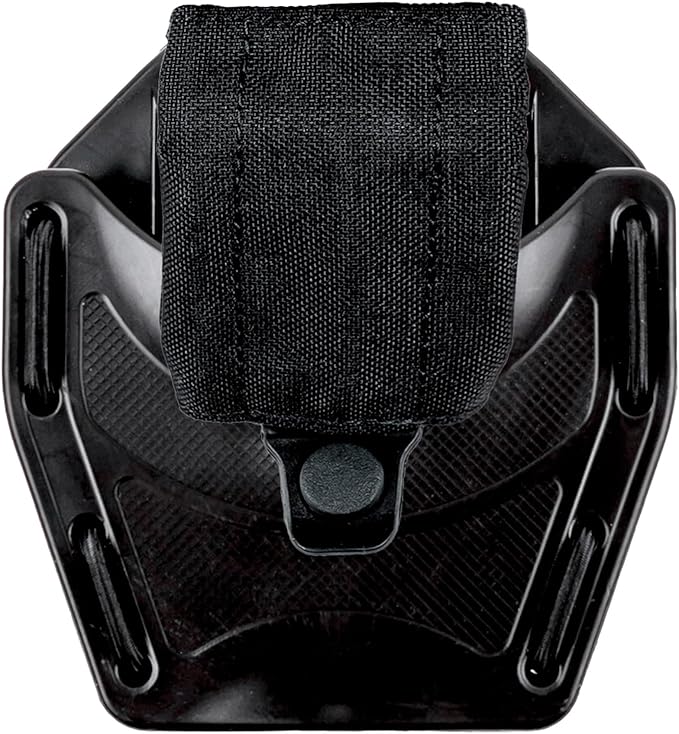 Hero’s Pride MOLLE Handcuff Case - Cover Top Universal Fit Flex Handcuff Pouch for Duty Belts Up to 2.5" Wide - Law Enforcement Handcuff Holder Mounts on Tactical Belt and Vest - Easily Stackable