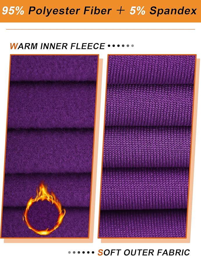 URATOT 3 Sets Women's Thermal Underwear Set Fleece Lined Long Johns Thermal Underwear Base Layer for Women Cold Winter