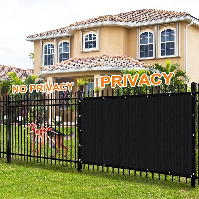 Artpuch 90% Sun Shade Cloth, 8 x 8 FT Pergola Shade Cover Canopy with Grommets, Sun Screen Fabric Tarp for Patio, Outdoor, Garden, Backyard, Black