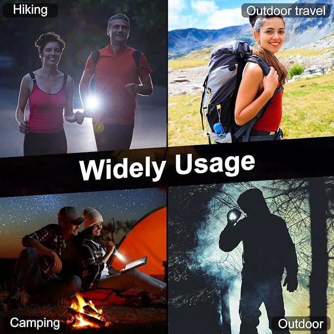 Mudder 24 Pieces Hand Crank Flashlight with LED Self Powered Charging Torch Dynamo for Camping Emergency(Blue, Grey, Yellow, Green)