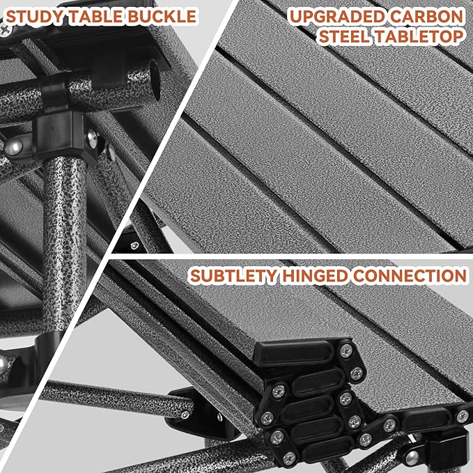 Opliy Folding Camping Table,Portable Table for 1-2 Persons -Collapsible Table Lightweight with Carry Bag for Camping, Hiking, Picnics, BBQs, Beach Trips & Tailgating(16.5 inch).