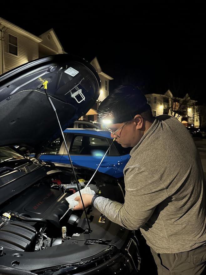 Tactical Headlight - 230° Wide Beam LED Tactical Headlamp, Rechargeable USB-C Headlight with Motion Sensor, 350 Lumens, IPX4 Waterproof, Lightweight Head lamp for Camping Essentials, Hiking, Running