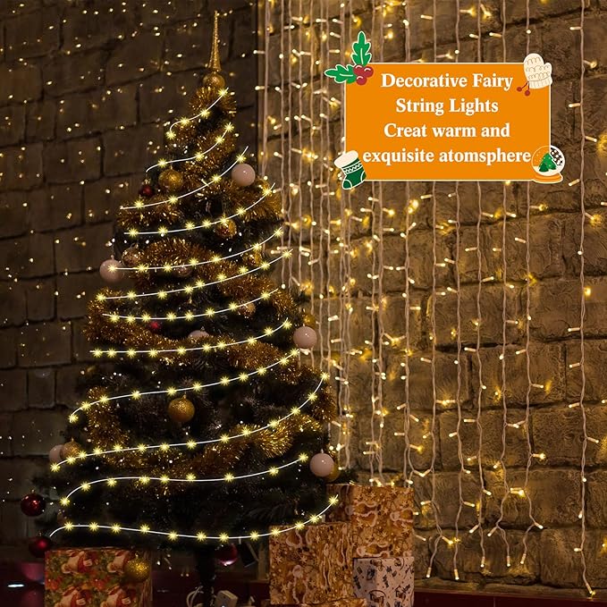 Macarrie 6 Pack Fairy Lights USB Powered 16 ft 50 LED Warm White String Lights Plug in for Xmas Indoor Outdoor Party Wedding Home Festival Tree Garden Decoration