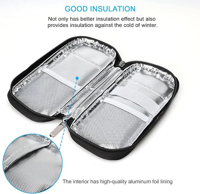 YOUSHARES Insulin Cooler Travel Case - Organizer Insulin Case for Diabetes Accessories Keep Supplies Safe and Cold