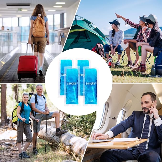 Cooler Ice Pack - Reusable Cooler Packs for Insulin Cooler Travel Case by YOUSHARES (Pack of 4)