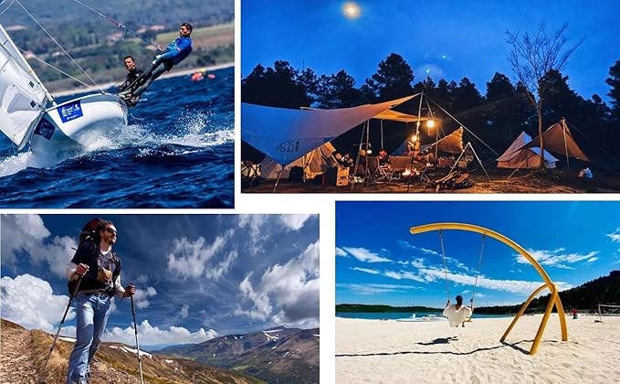 1/2 in x 16 ft Boat Marine Rope for Canyoneering, Floating, Fishing, Rafting, Camping, Hiking, Hunting, Anchor, Arborist Tree, Rafting, Rescue, Knotting Practice Nylon/Polyester White