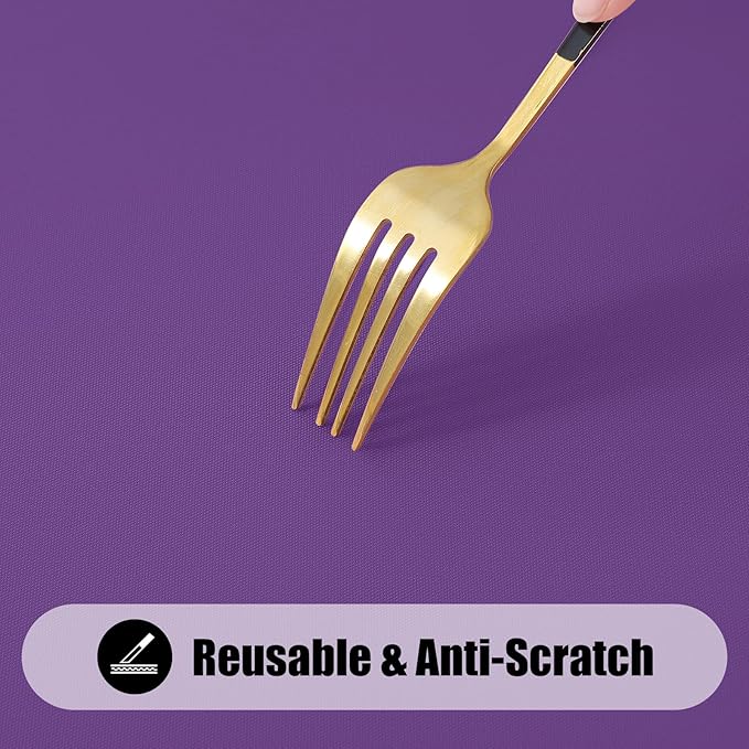 Smiry 2 Pack Rectangle Picnic Table Cloth, Waterproof Elastic Fitted Tablecloths, Washable Polyester Rectangular Patio Table Cover for Camping, Indoor and Outdoor (Purple, 30"x48")