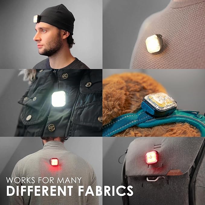 MEOLIGHT PRO 500 Lumen Light for Running, Dogs, Walking - Wearable Flashlight Chest LED Safety Light for Dog Collars, Bike Tail Lights, Hiking, Camping - Reflective Accessories