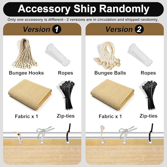 Artpuch 90% Sun Shade Cloth, 10 x 20 FT Pergola Shade Cover Canopy with Grommets, Sun Screen Fabric Tarp for Patio, Outdoor, Garden, Backyard, Wheat