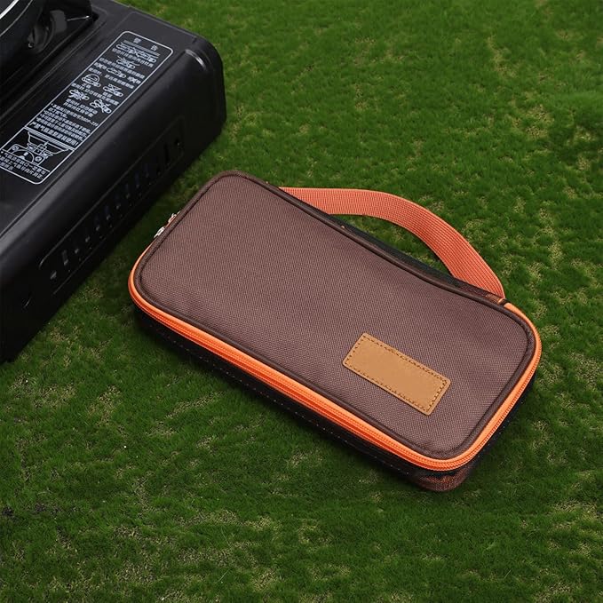 Cabilock Camping Organizer Utensil Holder Silverware Case Travel Cookware Kit Storage Bag Tableware Fork Spoon Chopsticks Case for Backpacking Picnic BBQ Hiking Travel