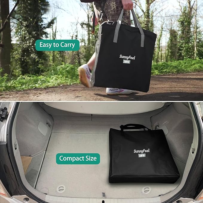 SUNNYFEEL Oversized Camping Directors Chair, Portable Folding Lawn Chairs for Adults Heavy Duty with Side Table,Pocket for Beach, Fishing,Picnic,Concert,Tailgating, Outdoor Foldable Camp Chair