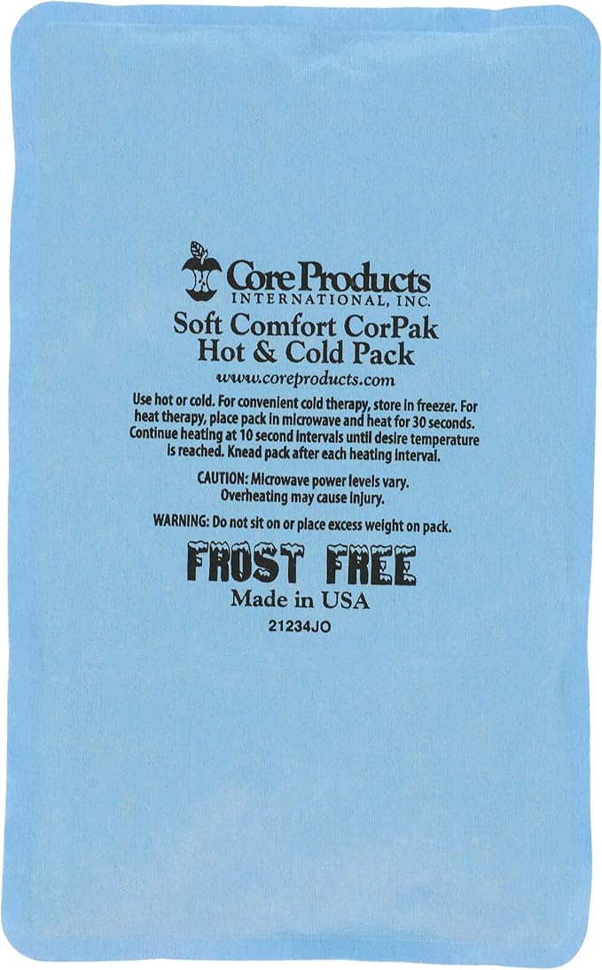 Core Products Soft Comfort CorPak, No Frost Hot and Cold Therapy Pack - 6" x 10", Made in The USA