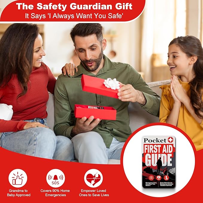 Tiny Pocket First Aid Guide EDC Emergency First Aid Kit for Anywhere Fully Waterproof