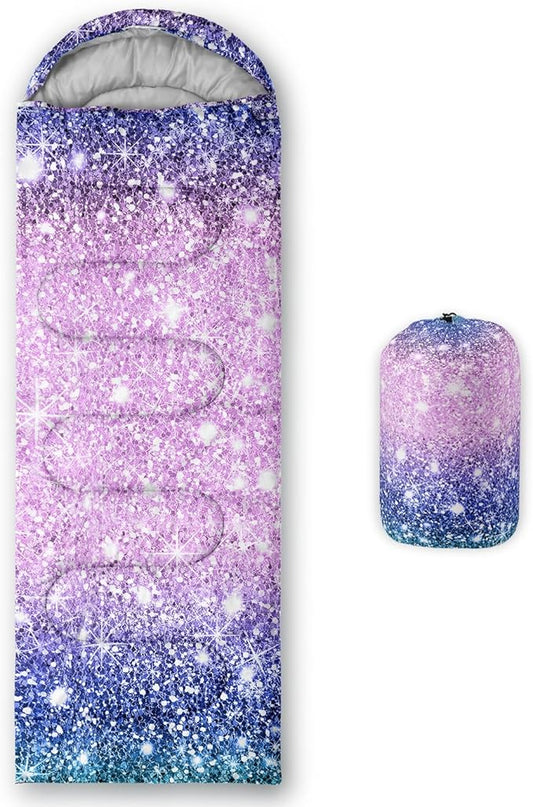 Sleeping Bags for Adults Kids,Backpacking Camping Sleeping Bag for Girls Boys Lightweight Waterproof Cold/Warm Weather Sleeping Bag for All Season