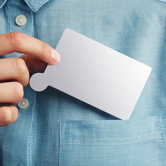 Jetec 10 Pieces Pocket Compact Mirrors Mini Mirror for Purse Wallet Small Handheld Stainless Steel Unbreakable with PU Leather Case for Men Women Travel Camp Signal Makeup(Black)