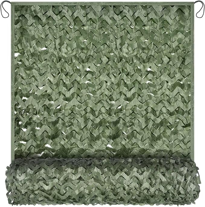 Camo Netting Camouflage Netting 20x20 10x20 10x10 Bulk Roll Burlap Camo Tarp Sunshade Net for Hunting Blind Dinosaur Birthday Jungle MilitaryTheme Party Decoration Camping Shooting