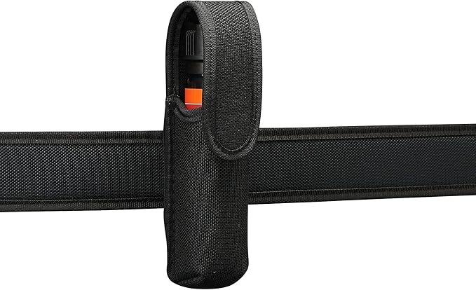 Mace Pepper Spray Holder Black Belt Pouch MK III, Fits up to 3 oz