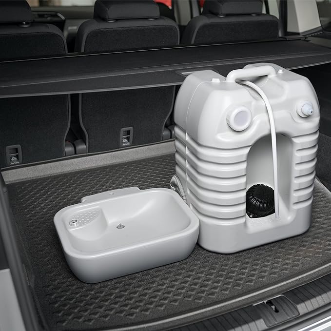 Yescom 45L Hand Wash Station Portable Wash Sink for RV Travel Outdoors