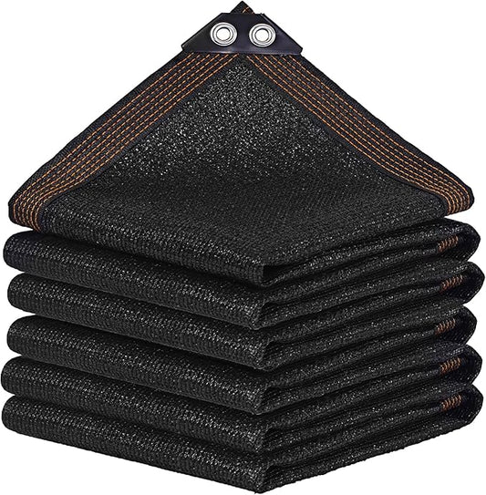 winemana Black Shade Cloth 40%, 8x20 FT Mesh Tarp - Garden Shade for Greenhouse, Patio, Vegetables, Plants Cover and Chicken Coops, Sun Shade Net for Outdoor Protection with Reinforced Grommets