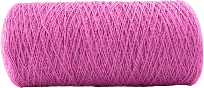 1mm x 1500 Feet Pink Jute Rope, Twine for Gardening Tomato Climbing Plant Tie Floristry Crafts Gift Wrapping Packing Decor